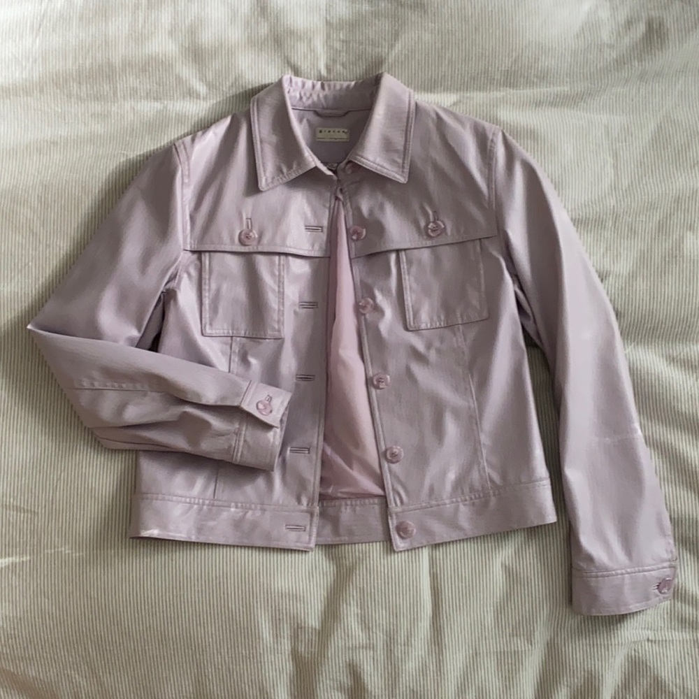 Vintage giacca vegan lavender leather jacket
